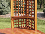 Lattice Corner Benches for Pressure Treated Pergolas