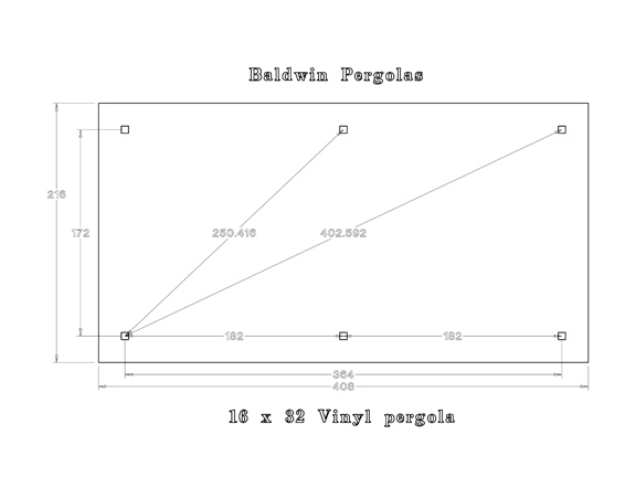 big pergola site plan